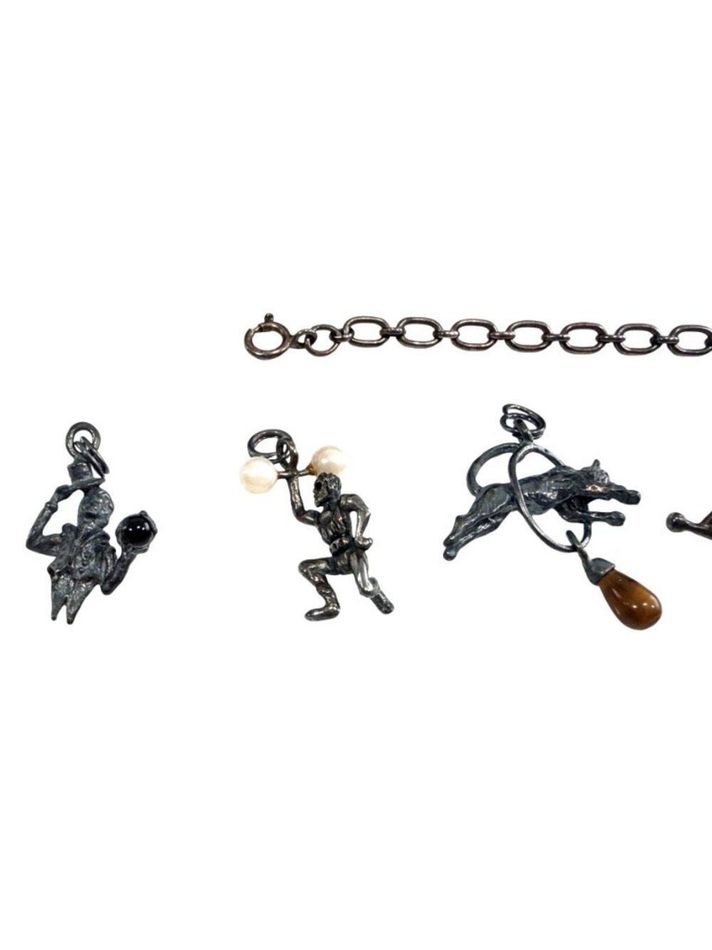 Expressly Yours Circus Charm Bracelet Sterling Silver 12 Charms 8 Boxes Animals - Picture 3 of 16
